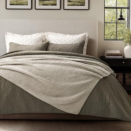 EVERGRACEHOME Chunky Chenille Knit Throw Blanket, 60 x 80, Warm Gray