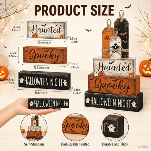 Halloween Table Decor Indoor, Halloween Decorations for Home Kitchen