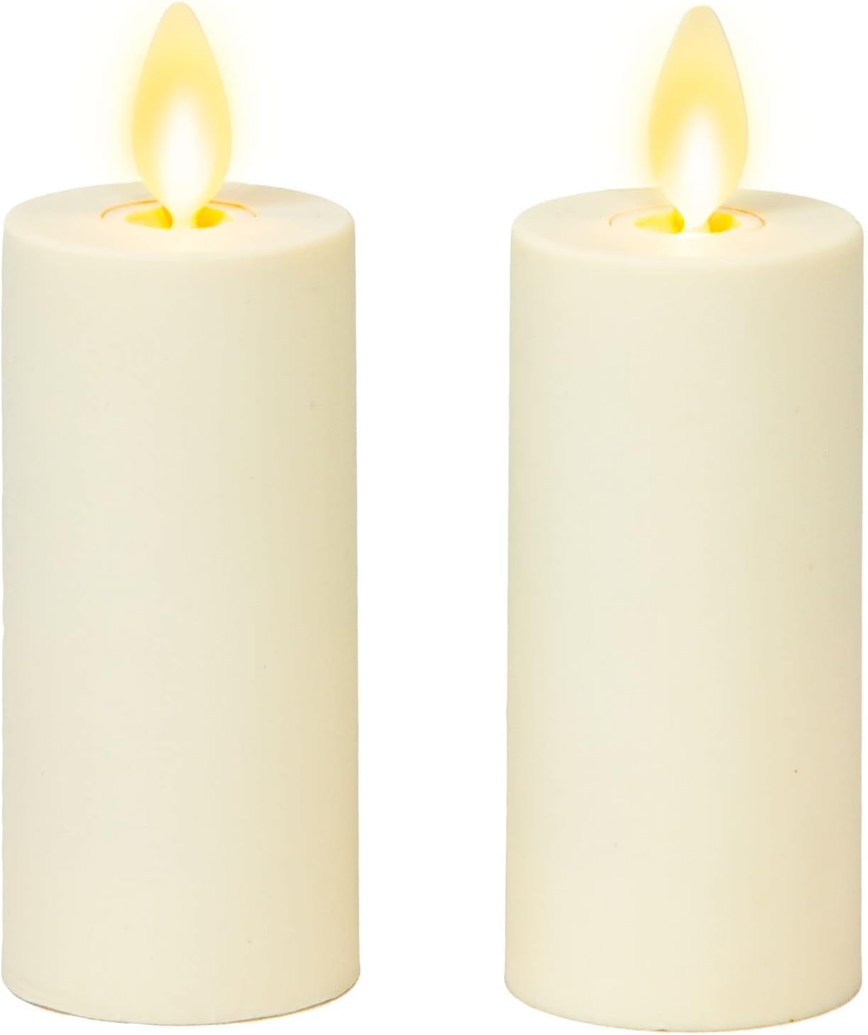 Luminara Realistic Artificial Moving Flame Votive Candle - Set of 2 - Moving Flame LED Battery Operated Lights for
