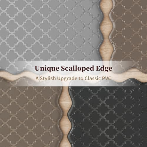 Arenarug Upgrade Scalloped Kitchen Mats Rugs 2PC, Spruce Green