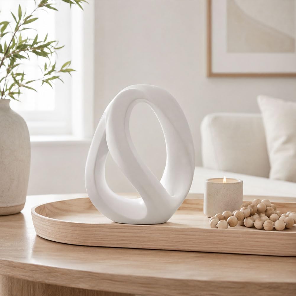 Bookshelf Accent Statue / White