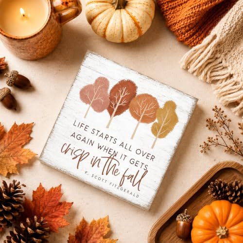 Fall Decorations for Home Autumn Quote Wood Sign Fall Wall Art