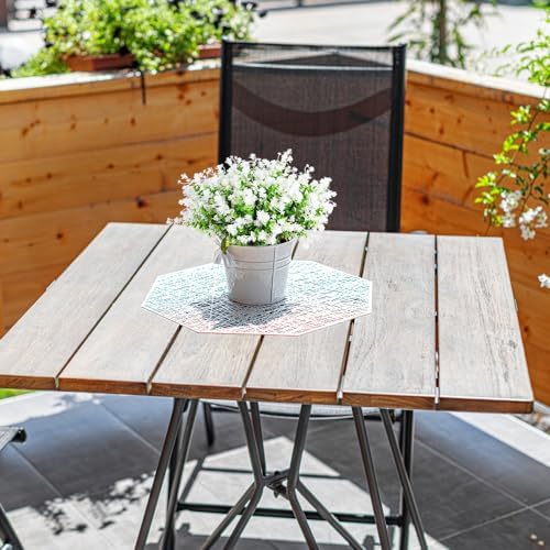RECUTMS 10Pcs Artificial Flowers for Outside Artificial Faux Plants Flowers