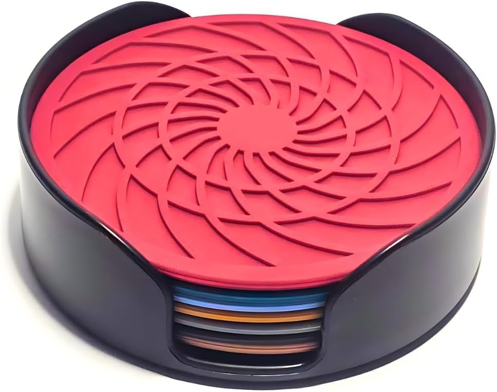 Holder Round Colorful BPA Free Silicone / Set of 8