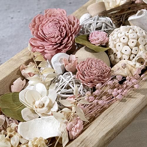 ANDALUCA Maison Box Fragrance Potpourri Decorative Vase & Bowl Filler Home Décor (Pink Jasmine)
