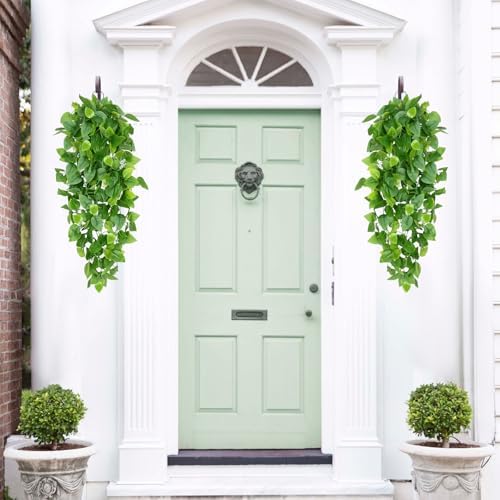 Waipfaru Fake Hanging Plants, 8Pcs Faux Ivy Pothos Vines Greenery