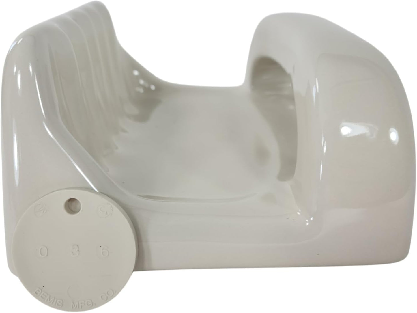 Bone Almond Ceramic Soap Dish Tray Cloth Bar Washcloth Holder Bath Shower Bathtub / Beige