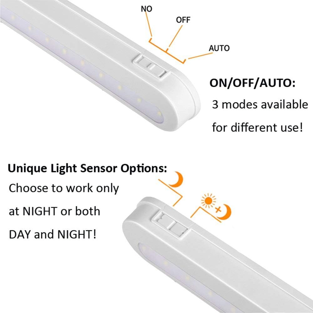 BLS T01L LED Closet Light Super Bright 20 LED Under Cabinet Lighting Battery Powered/DC Input Wireless Motion Sensing