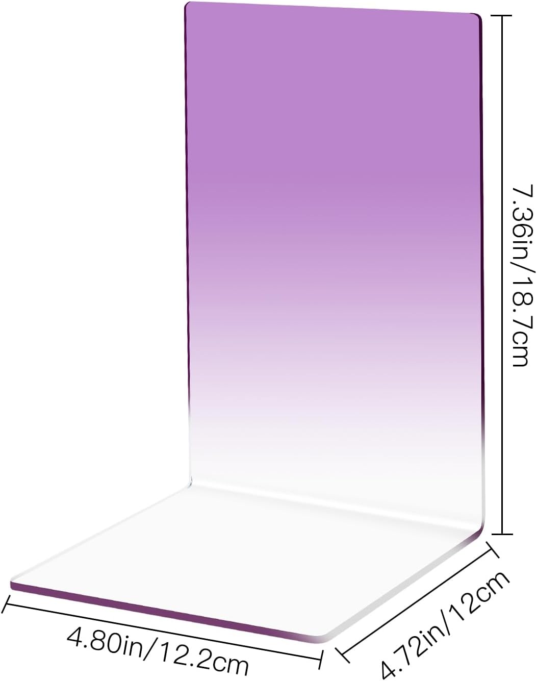 Acrylic Bookends / Book Ends / Purple