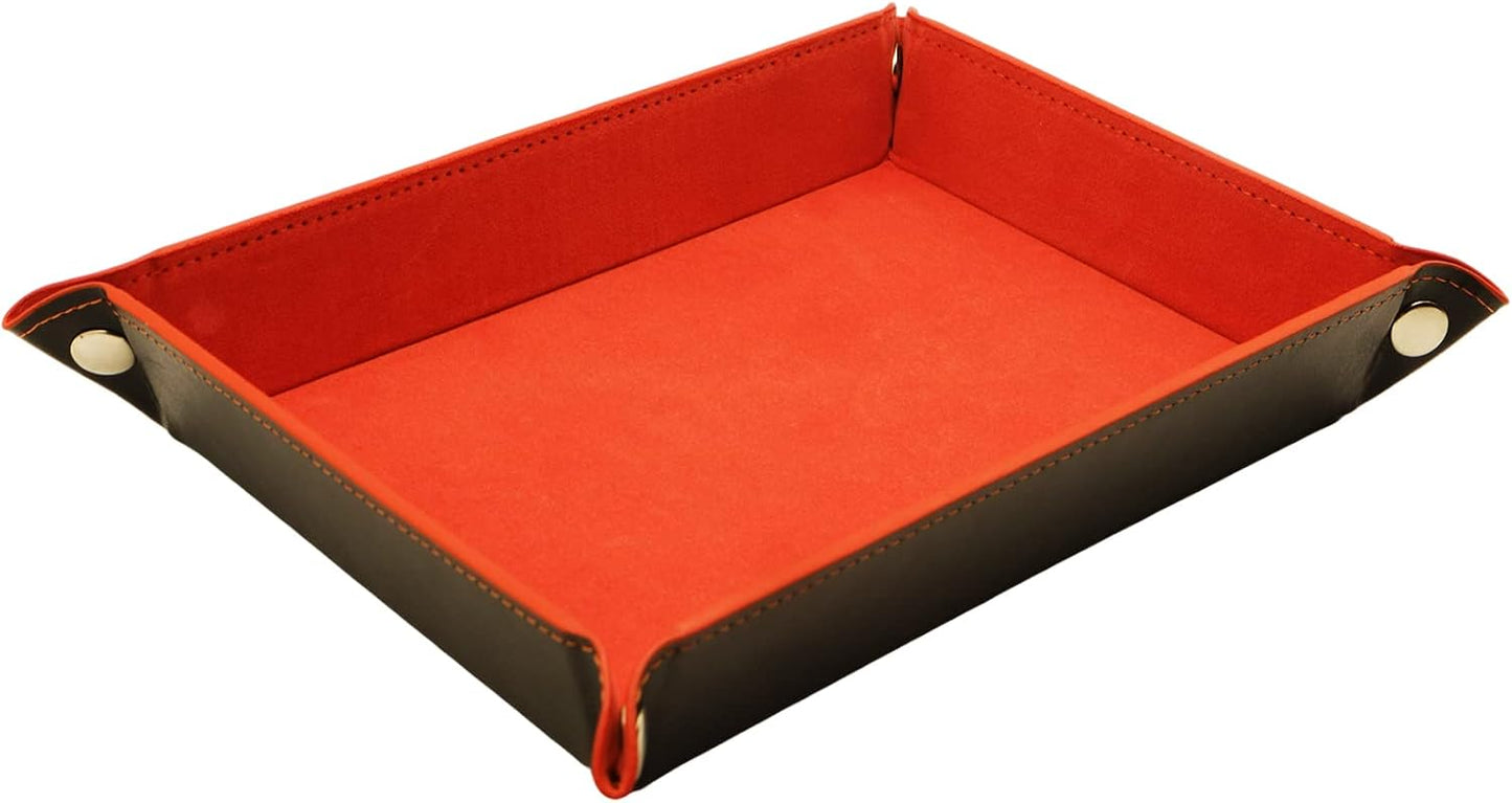 Valet Organizer / Catchall Tray for Jewelry / Reddishorange