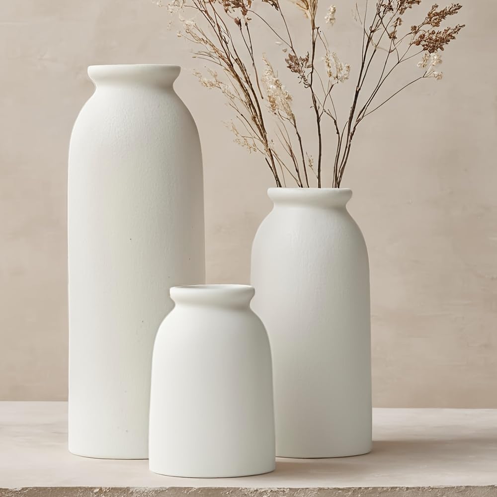 Ceramic Vase Set-3 / White