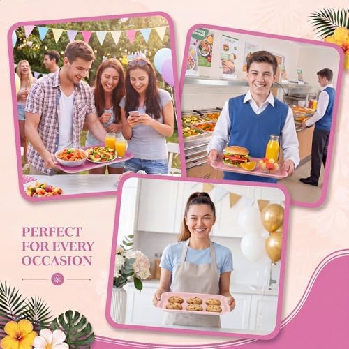 4 Pieces Wedding Serving Trays Melamine Platters