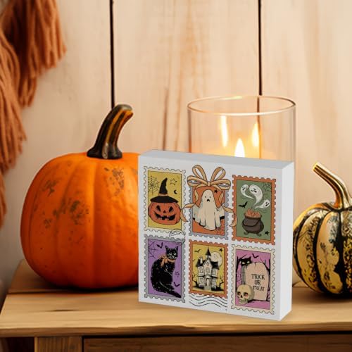 Retro Halloween Decorations for Home Office 5 x 5 Inches