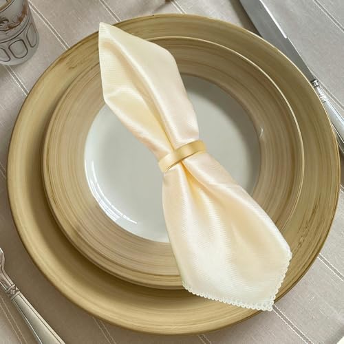 10 Pcs Gold Napkin Rings - Metal Napkin Ring(Semicircle)