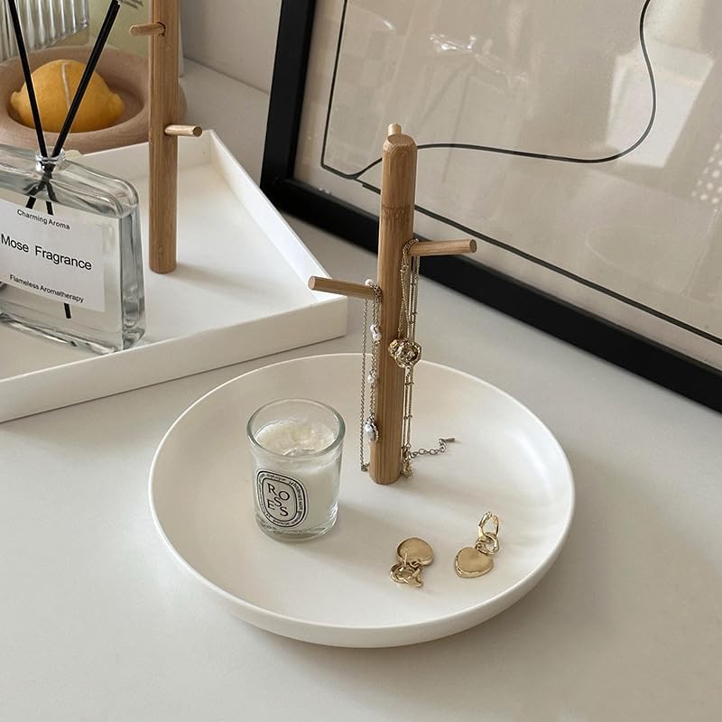 Wood 3-Tier Hanging Organizer / White Round