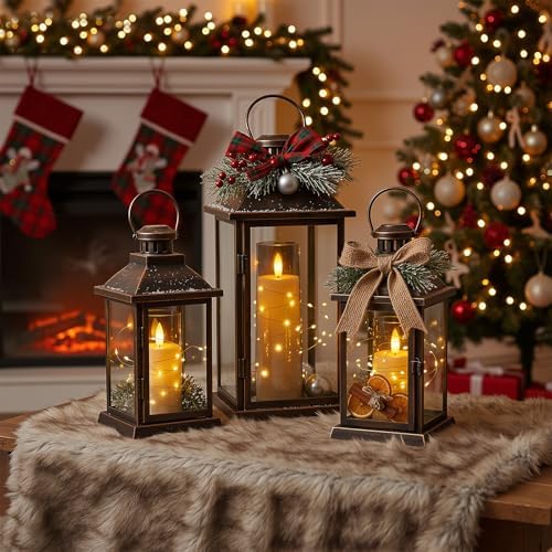 Raycare Flameless Battery Operated Pillar Candles with Remote Timer, Grey