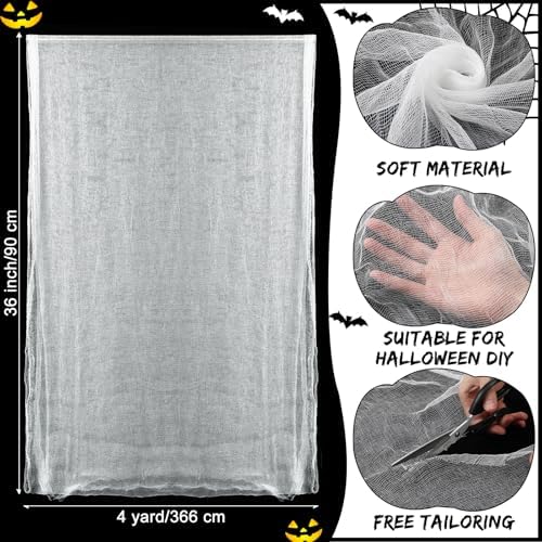 Hahafelt White Halloween Spooky Gauze Ghost Cheesecloth Decor