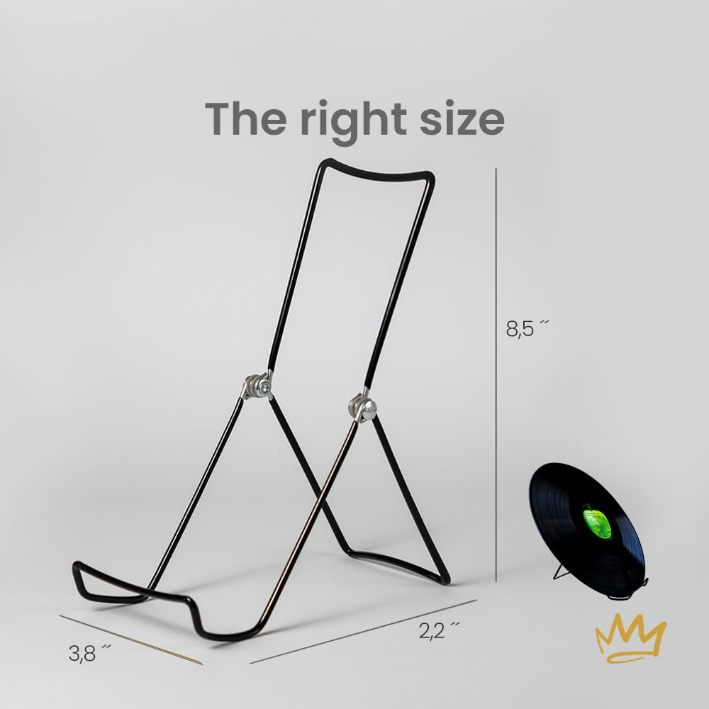 KINGDOM SOLUTIONS - 8.5" Black Metal Display Stand Made in USA - 36 Pack | Holds Plates, Pictures, Photos, Books