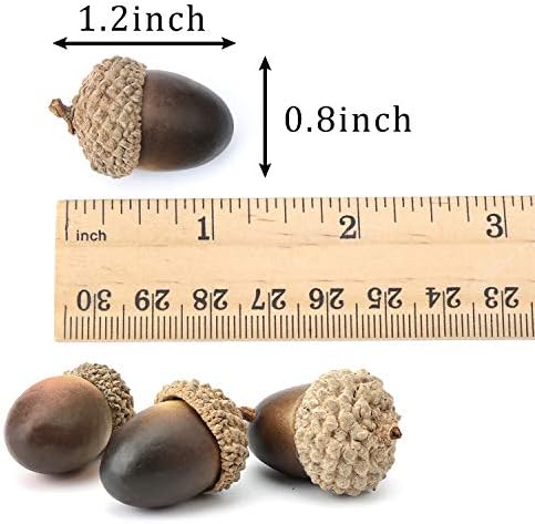 BigOtters 100 PCS Artificial Acorns for Fall Decor, Faux Acorn Bowl Fillers