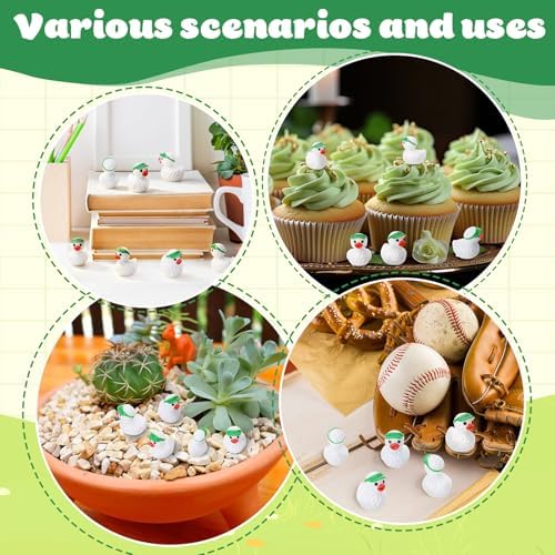 50 Pcs Golf Ducks Toy Figures, Mini Resin Ducks Bulk