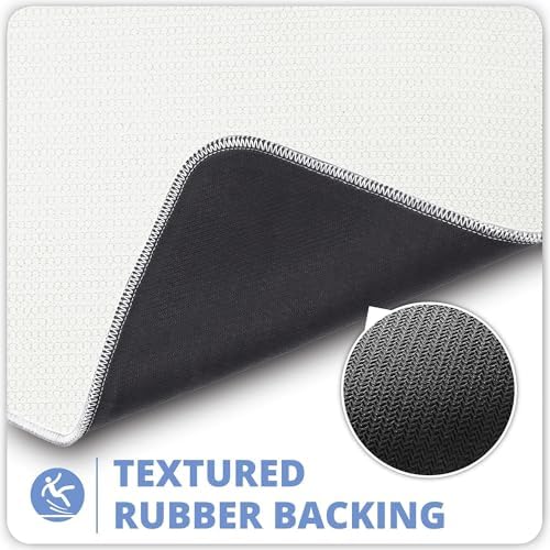 Bath Mat,Ultra Thin Bathroom Rugs,Rubber Bath Mats for Bathroom,No Slip Bath Rugs,Quick Dry,Machine Washable,Low