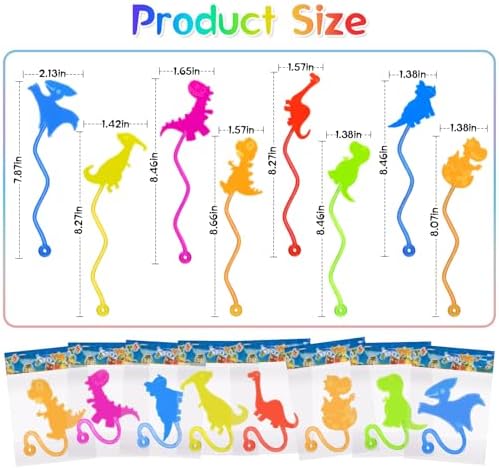 30 PCS Sticky Hands Bulk Dinosaur Party Favors for Kids 4-8,8-12 Year Stretchy Sticky Hand Feet Goodie Bags Stuffers for Kids Small Mini Classroom Prizes End of Year Student Gifts Birthday Trinkets