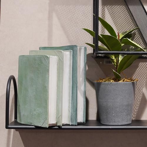 Guichifun Sage Green Faux Books Decorative Bookshelf Décor