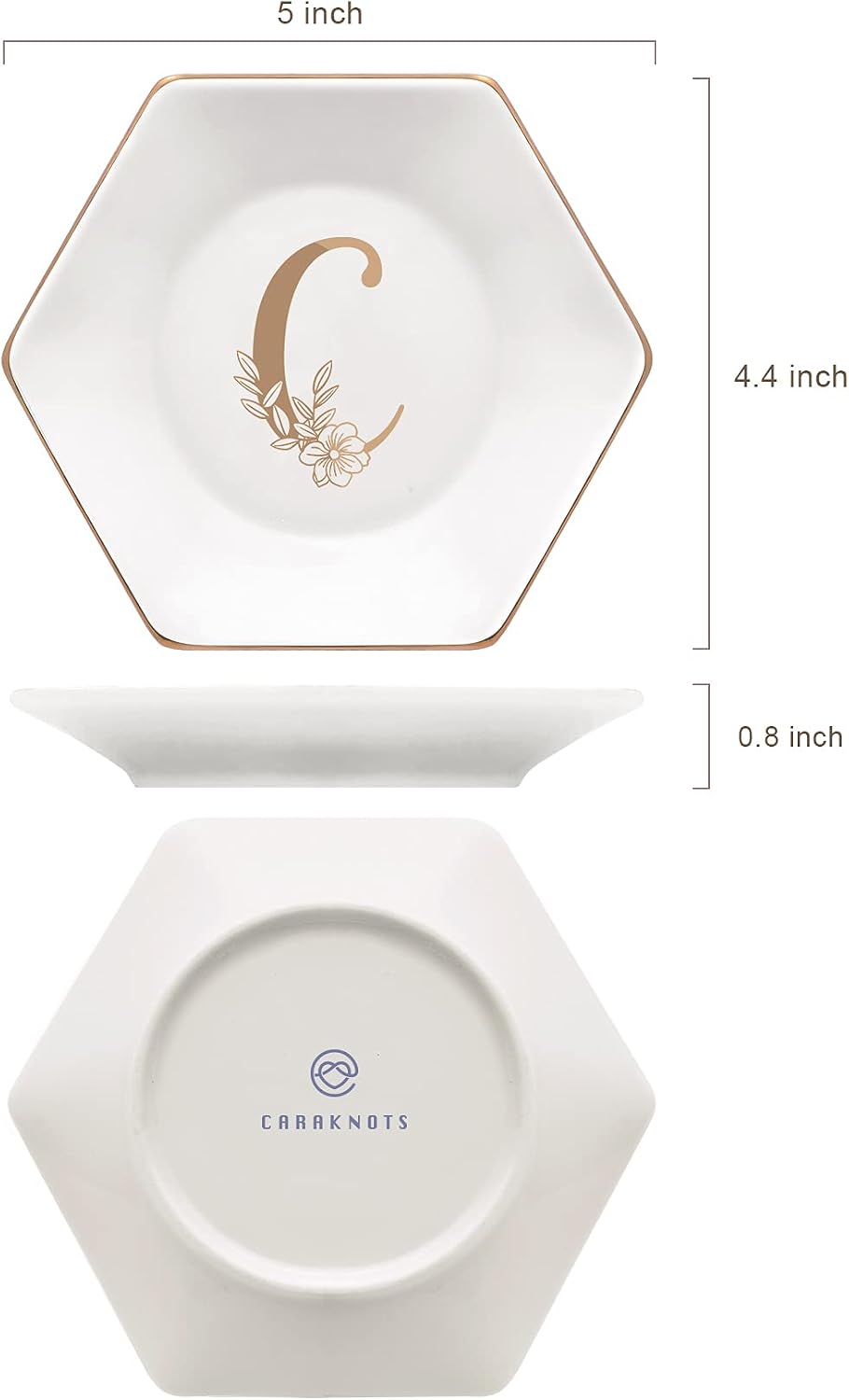Ceramic Ring Holder / C / White