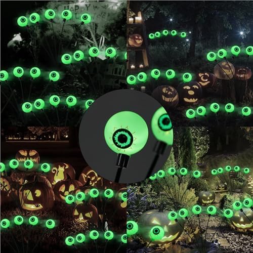 Dazzle Bright 4Pack Halloween Outdoor Solar Eyeball Lights Decorations