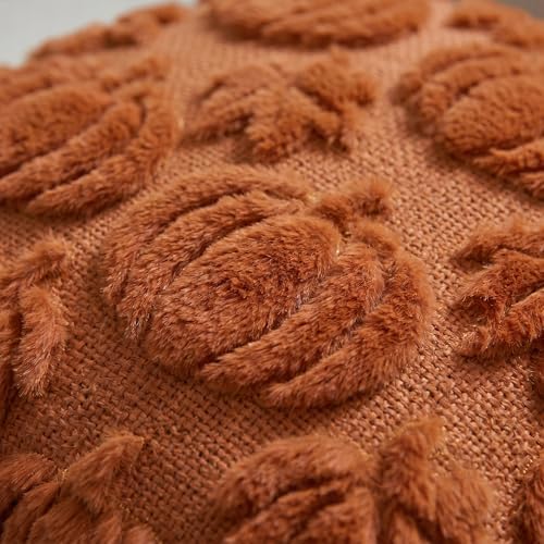AVOIN colorlife Caramel Beige Pumpkin Fall Throw Pillow Covers 18x18 Inch