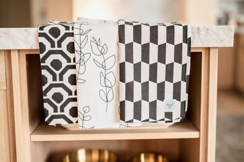 Kitchen Towels, Dish Towels for Kitchen, 3 Pc Kitchen Towel Set