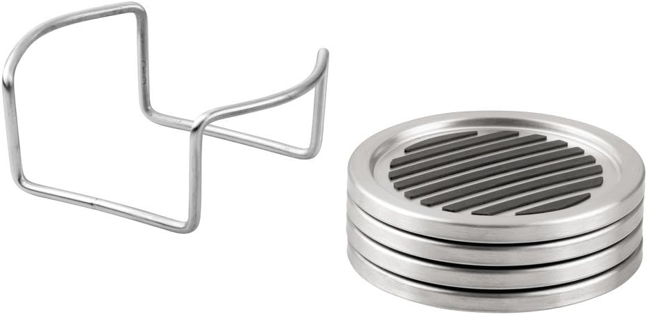 Brushed Stainless Steel / Set of 4