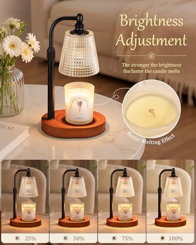 Candle Warmer Lamp with Timer, Birthday Gifts for Women,Farmhouse Decor