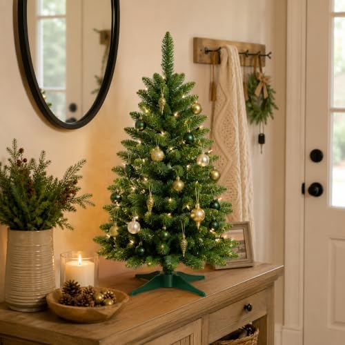 3FT Artificial Small Christmas Tree Mini Tabletop Decor Green