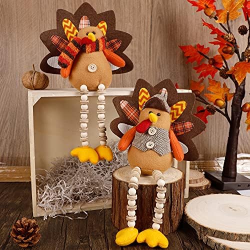 FORUP 14 Inch Turkey Thanksgiving Decoration for Home Autumn Fall Thanksgiving Harvest Decorations