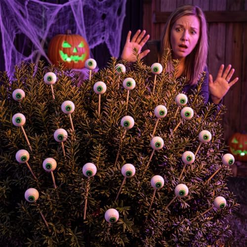 Soulchen 24 Pcs Horror Halloween Eyeball Centerpieces Set 1.57"