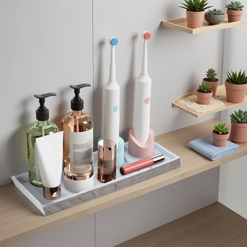 Small Tray / 11.8" L x 5" W Silicone Soap Dispenser Tray / Set of 2