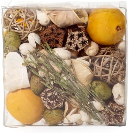 ANDALUCA Maison Box Fragrance Potpourri Decorative Vase & Bowl Filler Home Décor (Citrus Verbena)