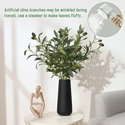 Faux Olive Branches for Vases / 18 / Set of 3