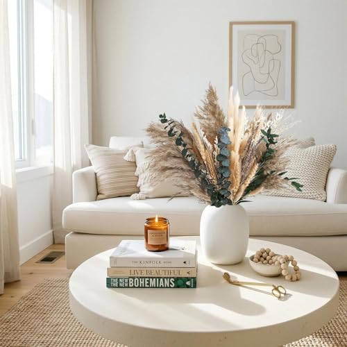 N&T NETING Boho Dried Pampas Grass Set for DIY Crafts Wedding Centerpieces