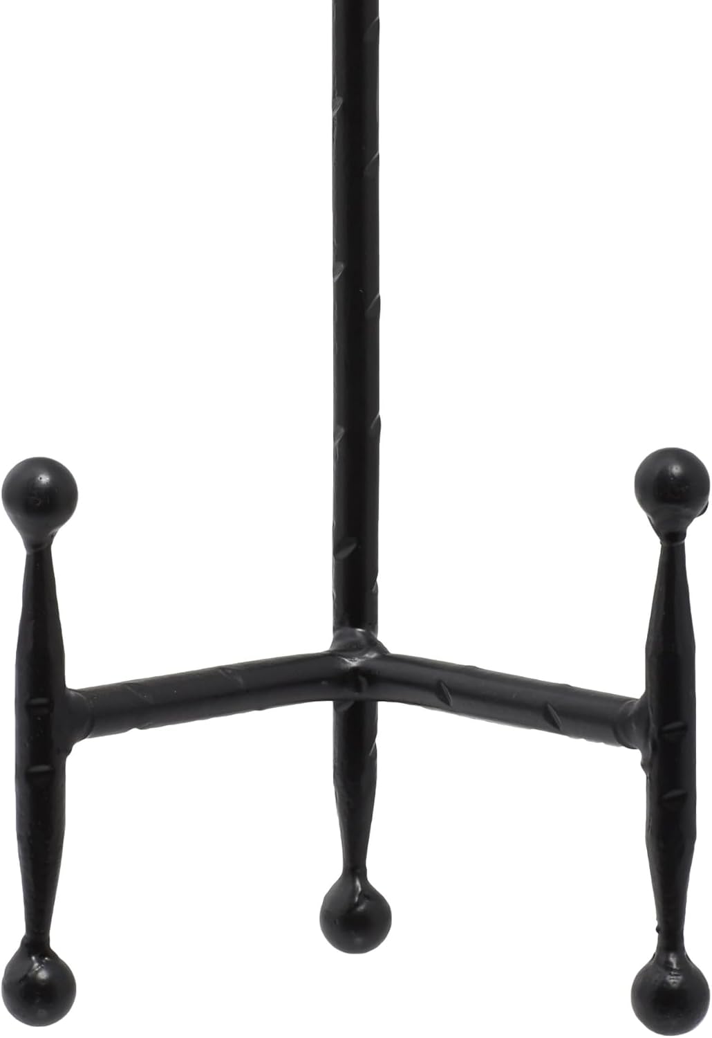 Deco 79 Metal Display Easel Tabletop Easel with Ball Details, Set of 3 Display Stand 12", 10", 8"H, Black