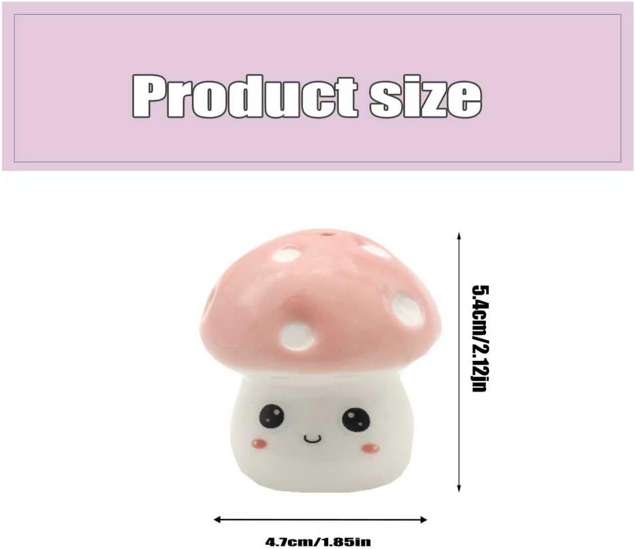 Toilet Bolt Cover for Bottom / Mushroom-pink / Set of 2