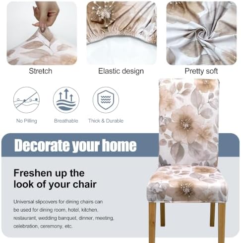 Dining Chair Covers, Stretch Seat Covers, Washable Furniture Protector