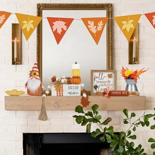 Fall Decorations for Home Indoor, Tabletop 8PCS Fall Tiered Tray Decor Set