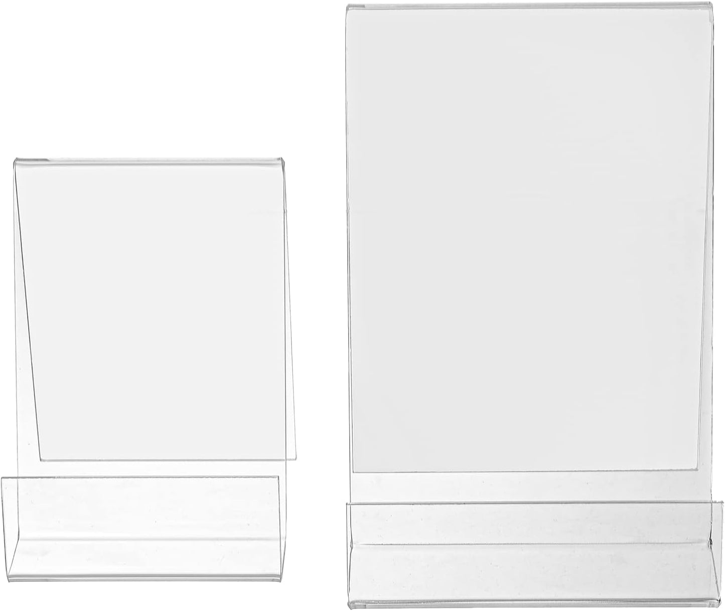 Acrylic Book Stands / Clear / Set of 10