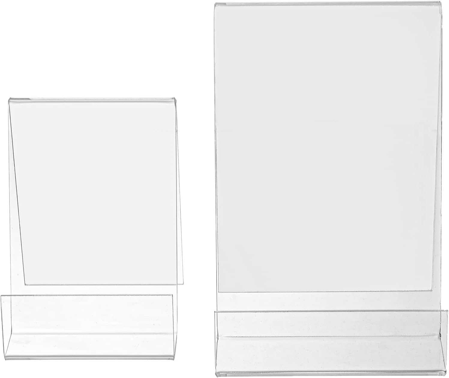 Acrylic Book Stands / Clear / Set of 10