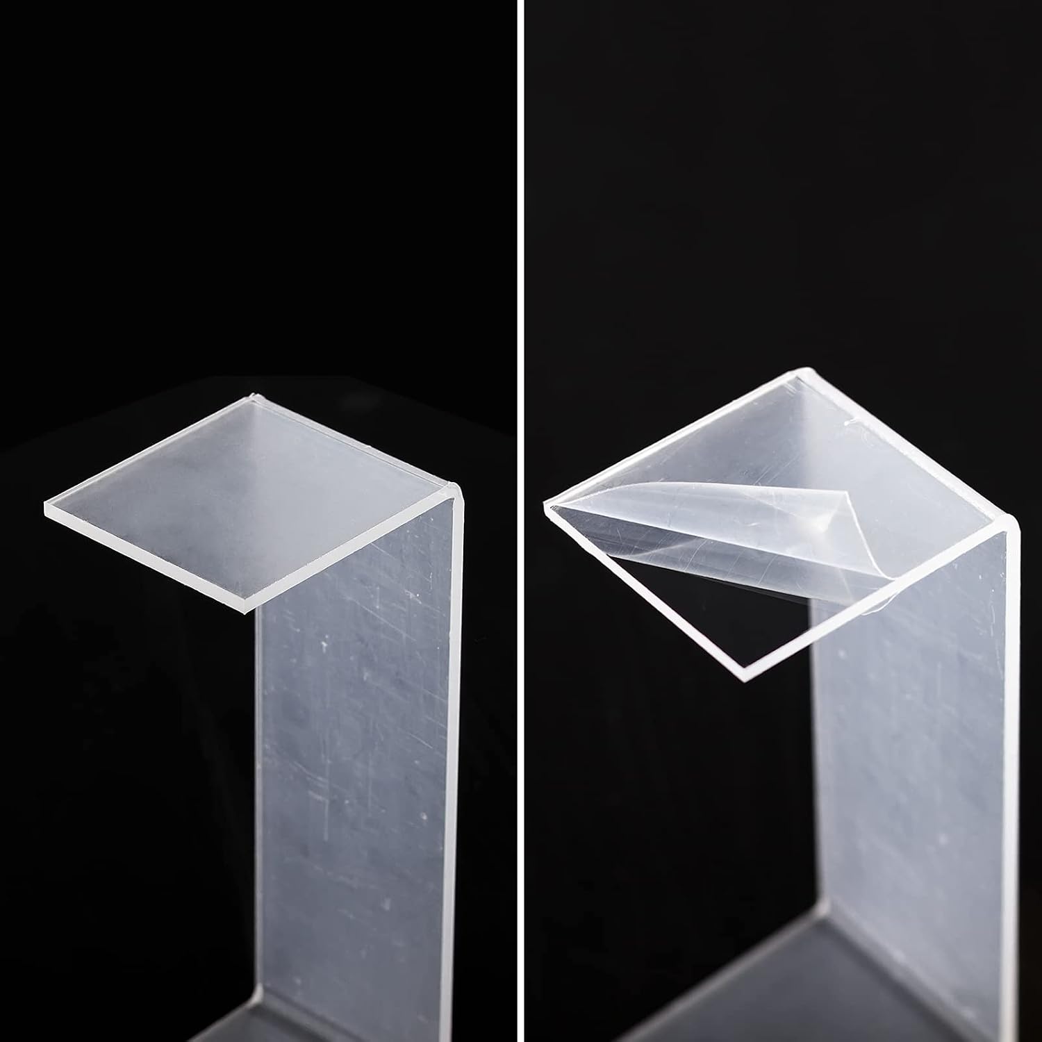 Acrylic Display Stand Riser Small Acrylic Decorator Stand Shelf for Figures Pops / 5 x 5 x 6 / Clear