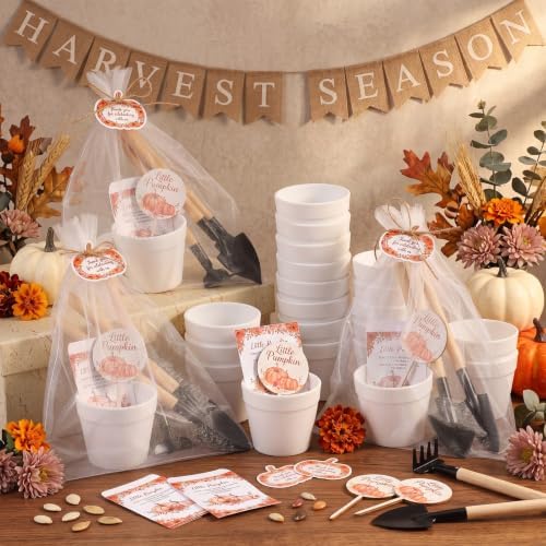 Amyhill 50 Sets Little Pumpkin Baby Shower Favors for Guests Bulk