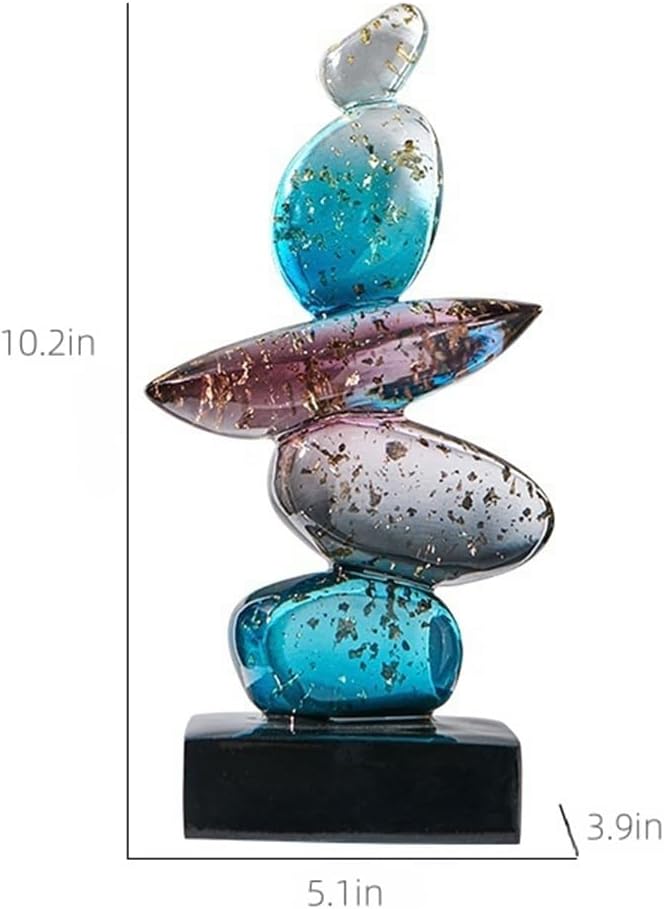 Resin Pebble Shape Sculpture Decor -Aesthetic Home Decor
