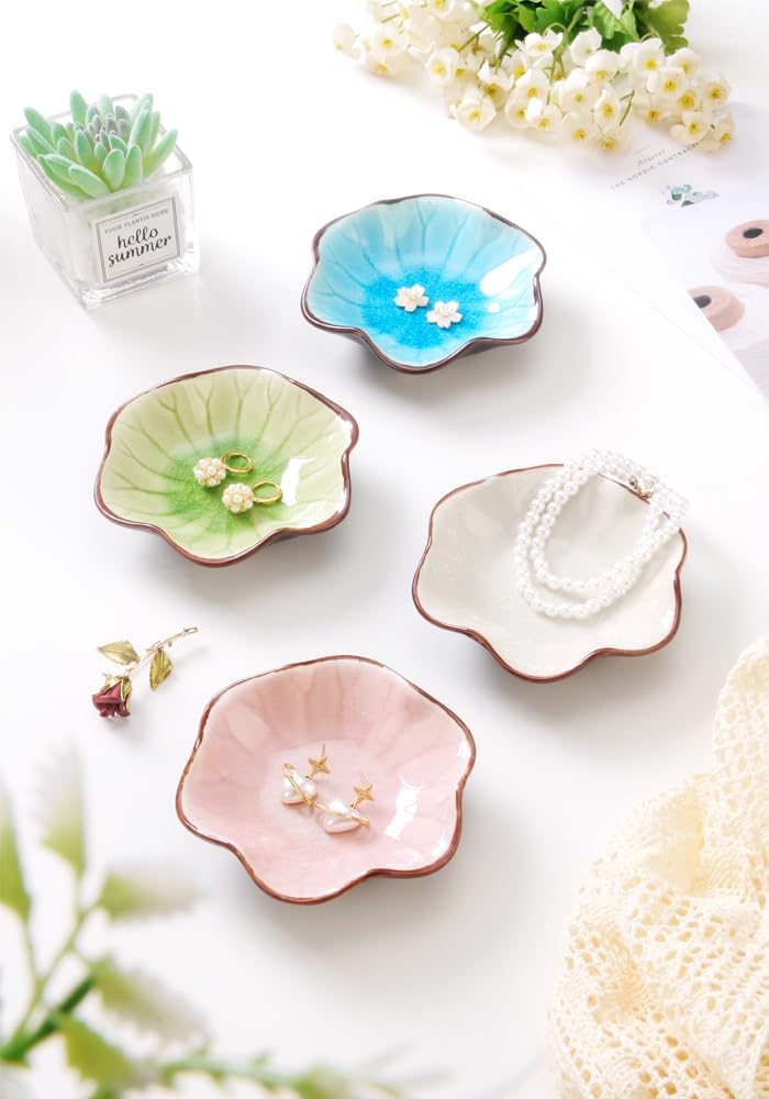 Decorative Ring Holder Small Trinket Tray Bowl / Lake Blue-ice